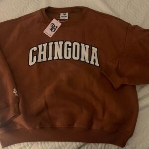 Brown 'Chingona' Sweatshirt